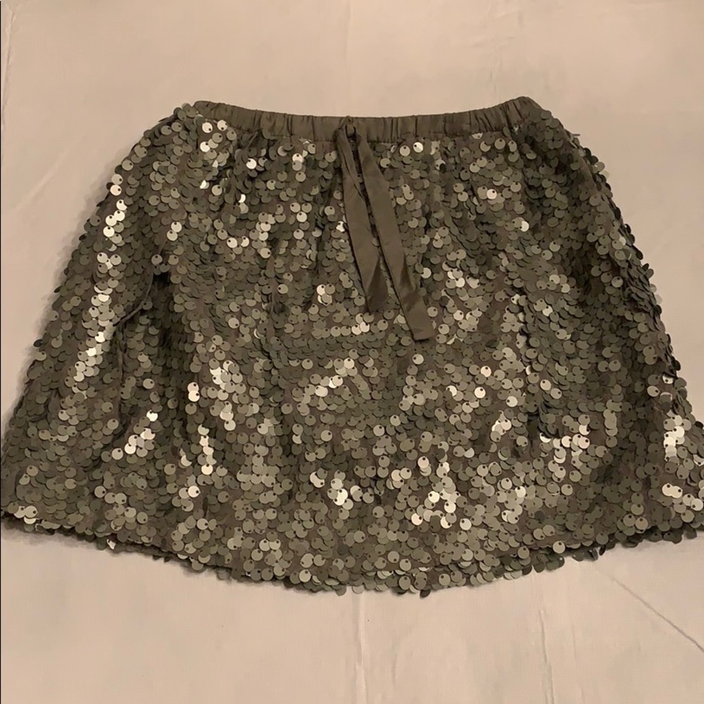 Crew Cuts gray Sequin Skirt. Size 4/5
